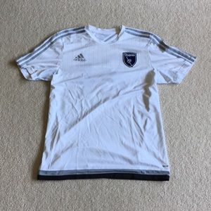 San Jose Earthquakes White Training Top